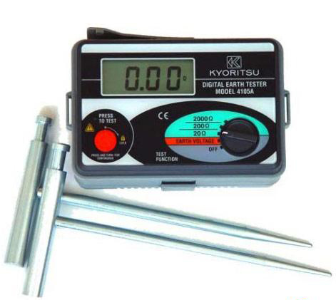 Máy đo điện trở đất KYORITSU 4102A - Thiết bị đo kiểm tra điện máy phun  thuốc,máy cắt cỏ,máy may bao,Điện máy bảo ngọc